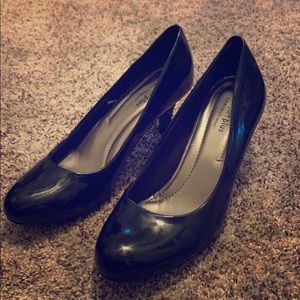 Black leather heels, Comfort plus by predictions
